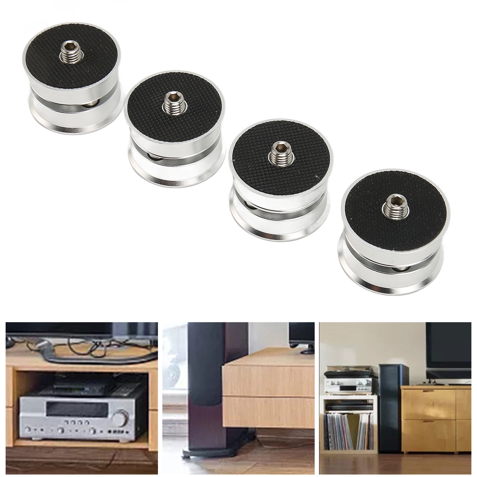 Speaker Isolation Feet Pads, HiFi Isolation Feet Pads SP3924S Aluminium