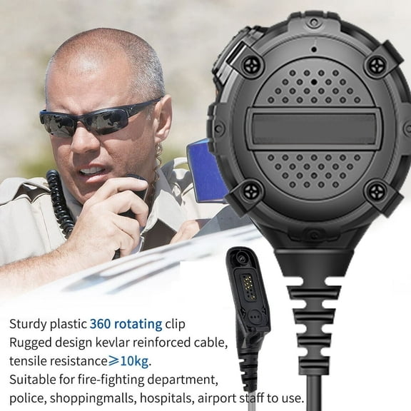 Speaker Mic for Motorola APX 6000 7000 8000 XPR 6350 6550 7350 7550e XiR P8200 XiR P8260 XiR P8268 Motorola Radio Earpiece Shoulder Microphone with 3.5mm Jack