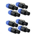 thumbnail image 1 of Speaker Plug Twist Lock 4 Pole Speaker Plug Compatible with Speakon NL4FC, NL4FX, NLT4X, NL2FC - 8 PACK, 1 of 8