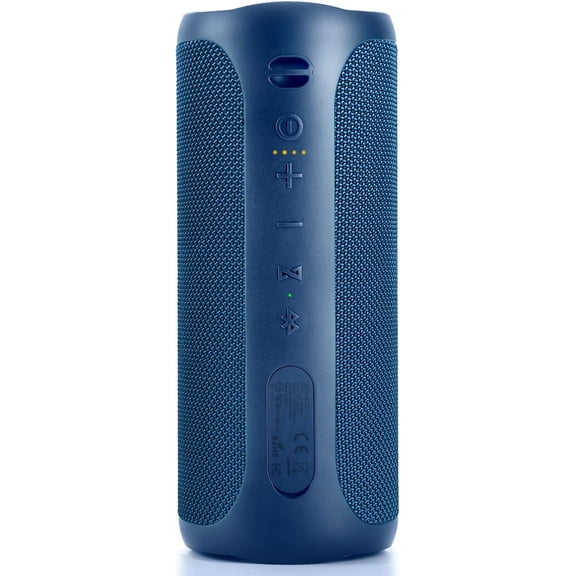 Speaker  - Portable Speaker Loud with Built-in Subwoofer and Tweeter, Extra Bass, Stereo Sound, IP67, Colorful Lights for Party, Outdoor, Camping - Blue