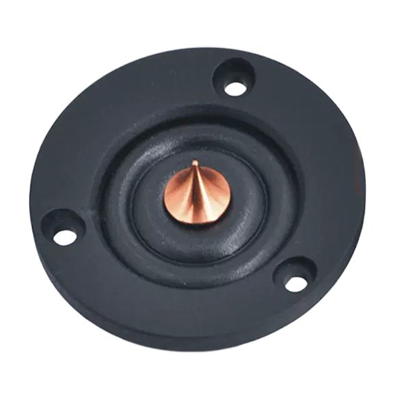 Speaker Replacement Domes Tweeter Driver 2Inch, Black ABS Tweeter for Portable Loudspeaker Repair DIY Speaker Refreshes