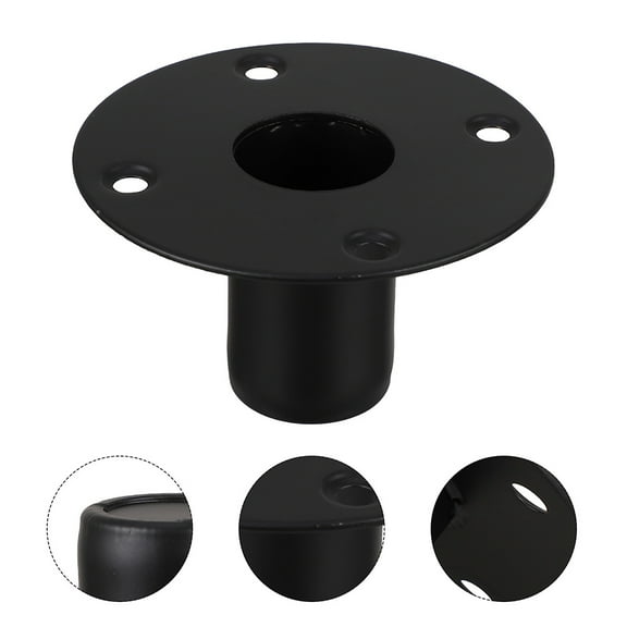 SEWCHICS Durable Iron Speaker Base Stand in Black for Stable and Reliable Speaker Mounting