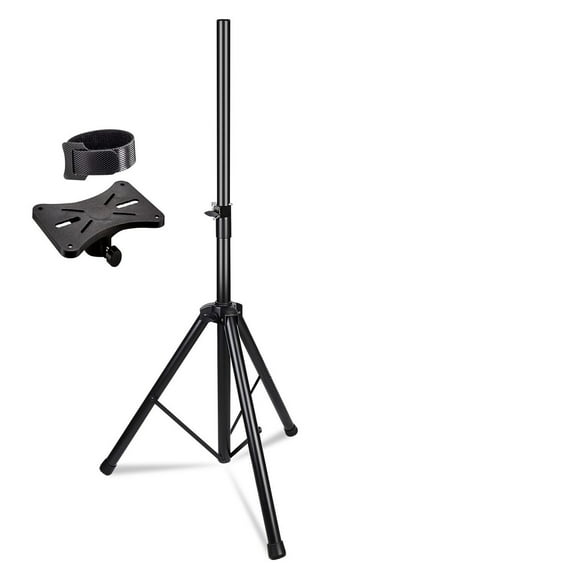 Speaker Stand Tripod Floor Heavy Duty Adjustable Up to 72 Inch DJ Studio Monitor Stands Pole Mount,Black