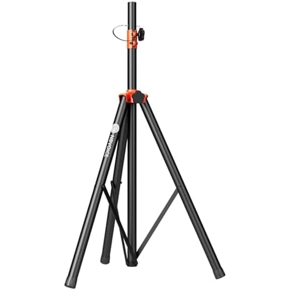 Speaker Stands Heavy Duty - Adjustable Height 50.5'' to 83.5'', Speaker Tripod Stand with Non-Slip Rubber Feet,144lbs Load Capacity for Stage/DJ/Party, Fits 1.38"&1.63" Speaker Poles (1-Pack)$$Music