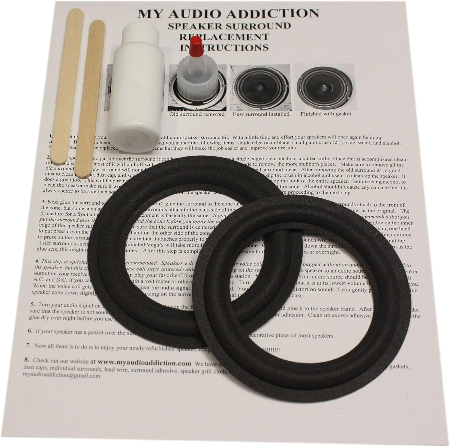 Infinity Rs8 Speaker Surround Repair Kit for Infinity RS7 RS8 CS 3009 Reference 4.5 ...