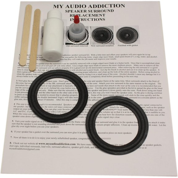 Speaker Surround Repair Kit for Infinity Rs 4000 RS 4000A Midrange RS 5000 5000A