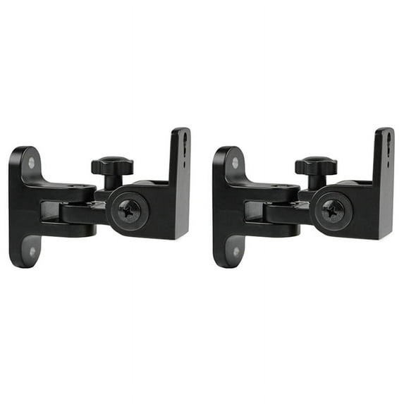 Speaker Wall Mount Bracket, Zinc Alloy Universal Surround Sound Wall Holder Stand(2 PCS)