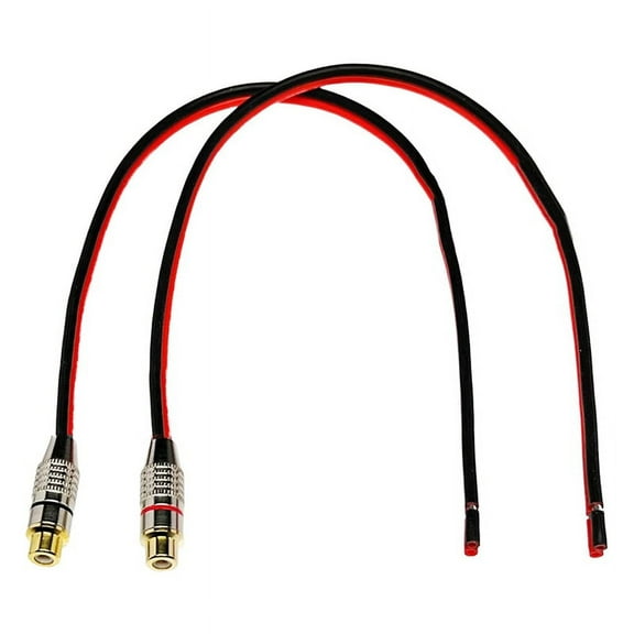 Speaker Wire 14 AWG with Phono RCA Female , 2 Channels