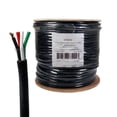thumbnail image 1 of Speaker Wire Audio Cable 16/4 AWG In-Wall Outdoor Direct Burial UV Black 500ft, 1 of 3