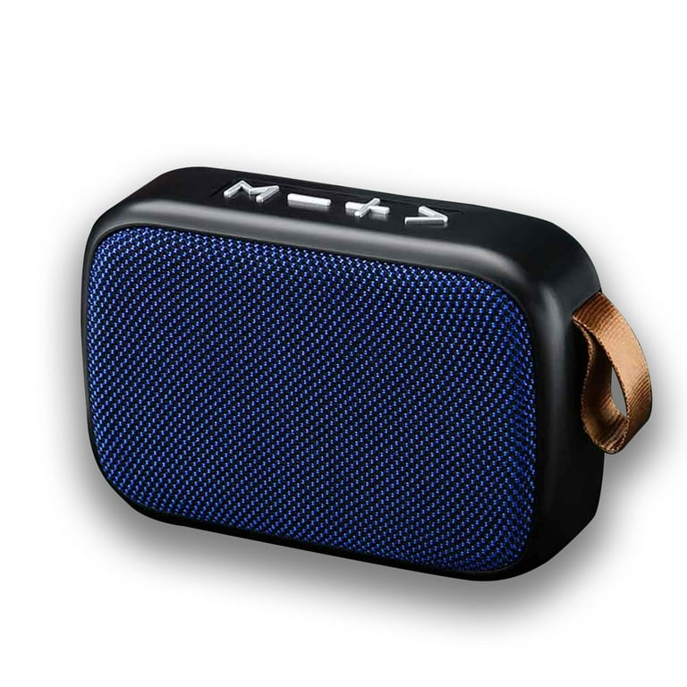 Speaker Works with Apple Samsung HP DELL Google Intel Nuc Fabric Design 3W Playtime 6H Indoor Outdoor Travel BLUE