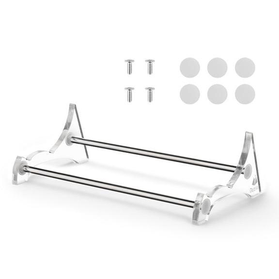 Speakers Holder, Gloss Acrylic Desktop Accessory with AntiSlip Feet for 2024 Speakers