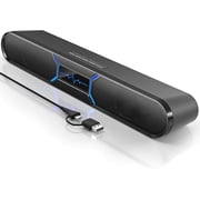 Speakers for Desktop PC, 10W PC Soundbar with Bass Reflex, USB-C/USB-A Audio , 6-Mode RGB Gaming Speaker for , Laptop and Desktop