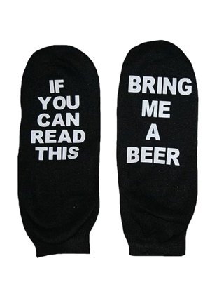 If You Can Read This Bring Me a Cold Beer Socks. Funny Gift for