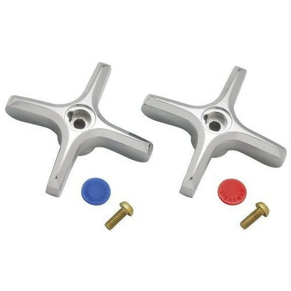 Speakman A-CROSS Commander Cross Handle Set, Polished Chrome