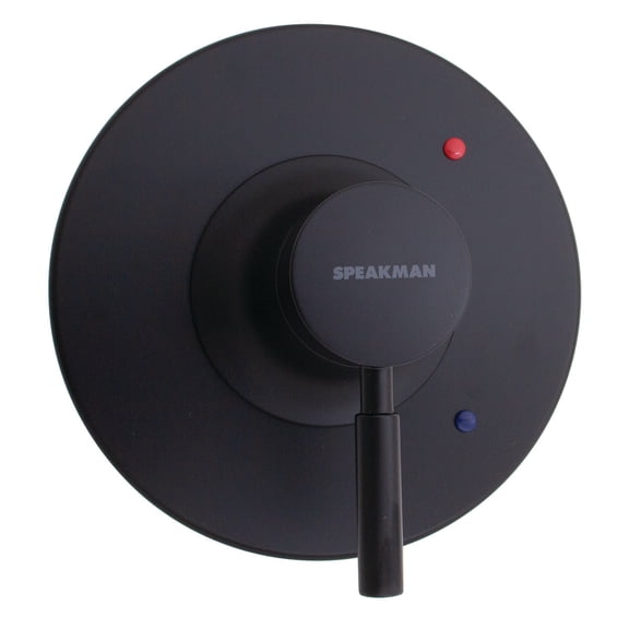 Speakman CPT-1000-UNI-MB Neo Universal Shower Valve Trim for Stylish Bathroom Décor, Matte Black