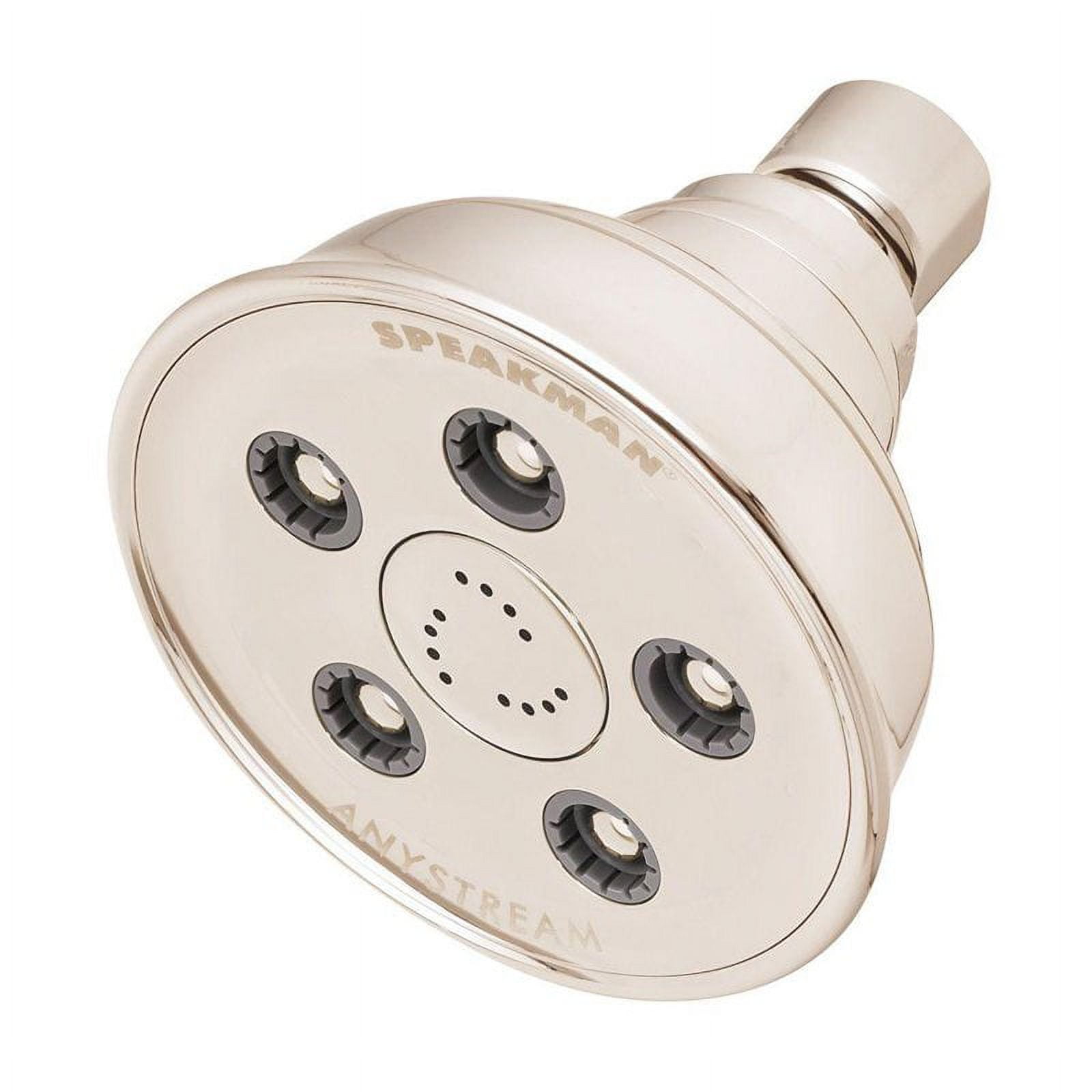 Polished Nickel Multi-Function Adjustable Wall Mounted Shower Head