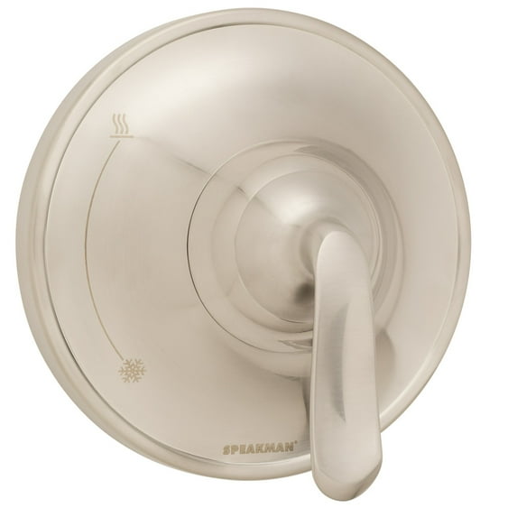 Speakman Caspian Pressure Balance Shower Valve Trim, Brushed Nickel (Valve Not Included)