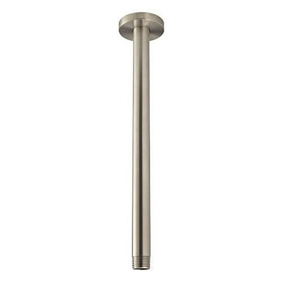 Speakman Ceiling-Mounted Arm and Flange, 12-Inch, Brushed Nickel