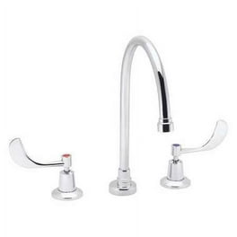 Commander 8 in. Wrist Blade 2-Handle Gooseneck Centerset Lavatory Faucet in Polished Chrome Commander 8 in. Wrist Blade 2-Handle Gooseneck Centerset Lavatory Faucet in Polished Chrome