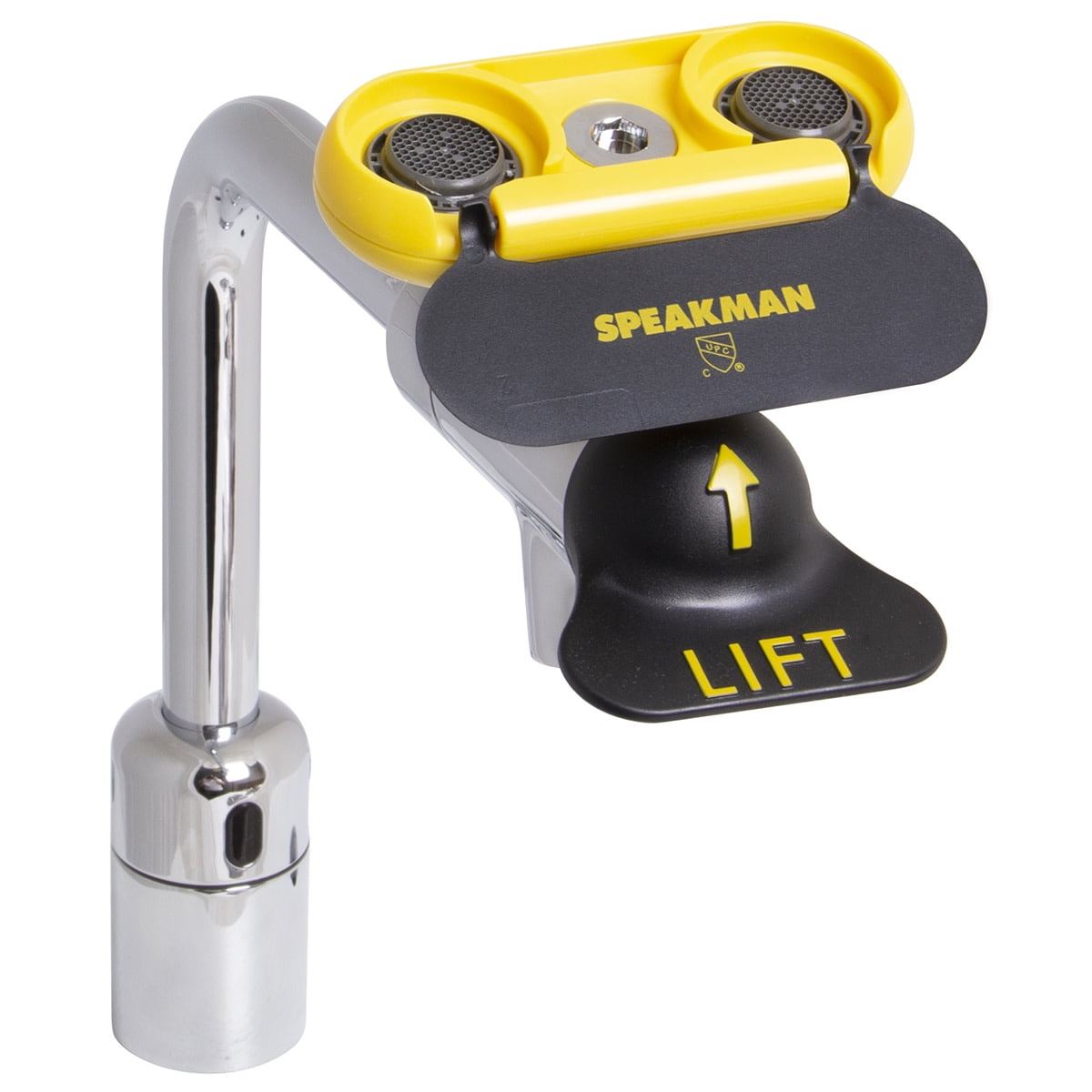 Speakman Eyesaver SEF-18100-8-TMV Battery Powered Sensor 8 in. Spout & 1070 TMV Eyewash/Faucet Combination, Polished Chrome
