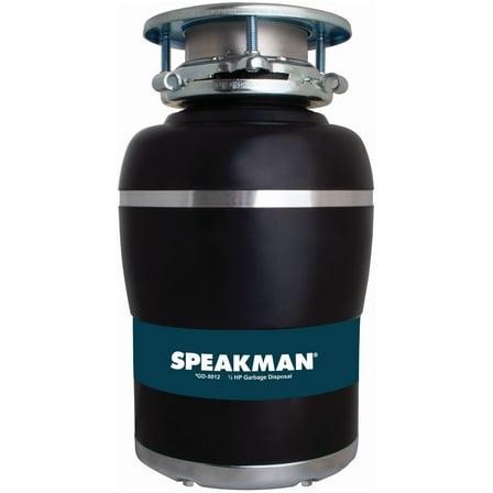 Speakman Gd-5012 1/2 Hp Continuous Garbage Disposal - Black