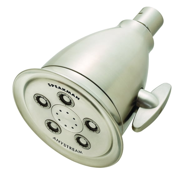 Speakman Hotel Anystream High Pressure 2.5 GPM Adjustable Shower Head, Brushed Nickel