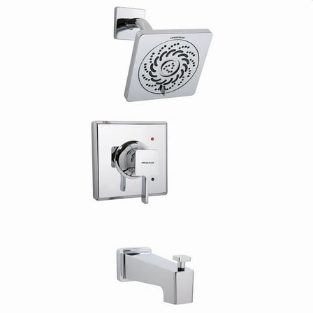 Speakman Kubos SLV-1330-UNI EasyInstall Universal Shower and Tub Combination, Polished Chrome