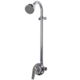 thumbnail image 1 of Speakman S-1496-AF Sentinel Mark II Shower Valve Combination with Cross Handle – Indoor/Outdoor Shower Hardware – Pressure Balance Exposed Shower Valve, Rough Chrome, 24.00L x 5.13W x 5.44H, 1 of 6