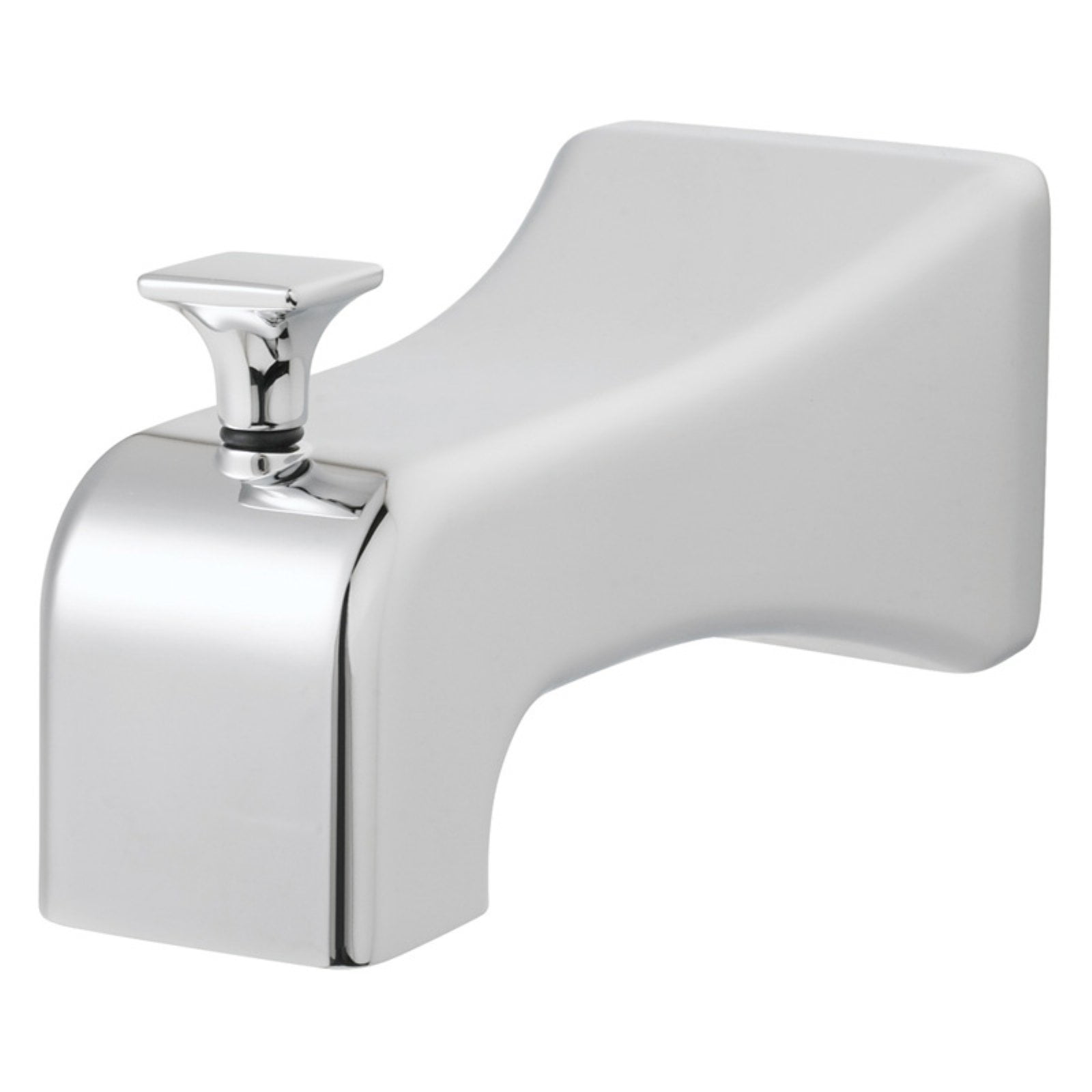 Polished Chrome Wall Mounted Tub Spout with Diverter