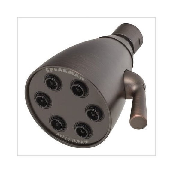 Speakman S-2252-PB Signature Brass Icon Anystream High Pressure Adjustable Shower Head, Polished Brass