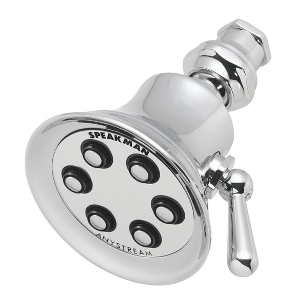 Speakman S-2254-E175 Retro Multi-Function Shower Head for Stylish Bathroom Décor, 1.75 GPM, Polished Chrome