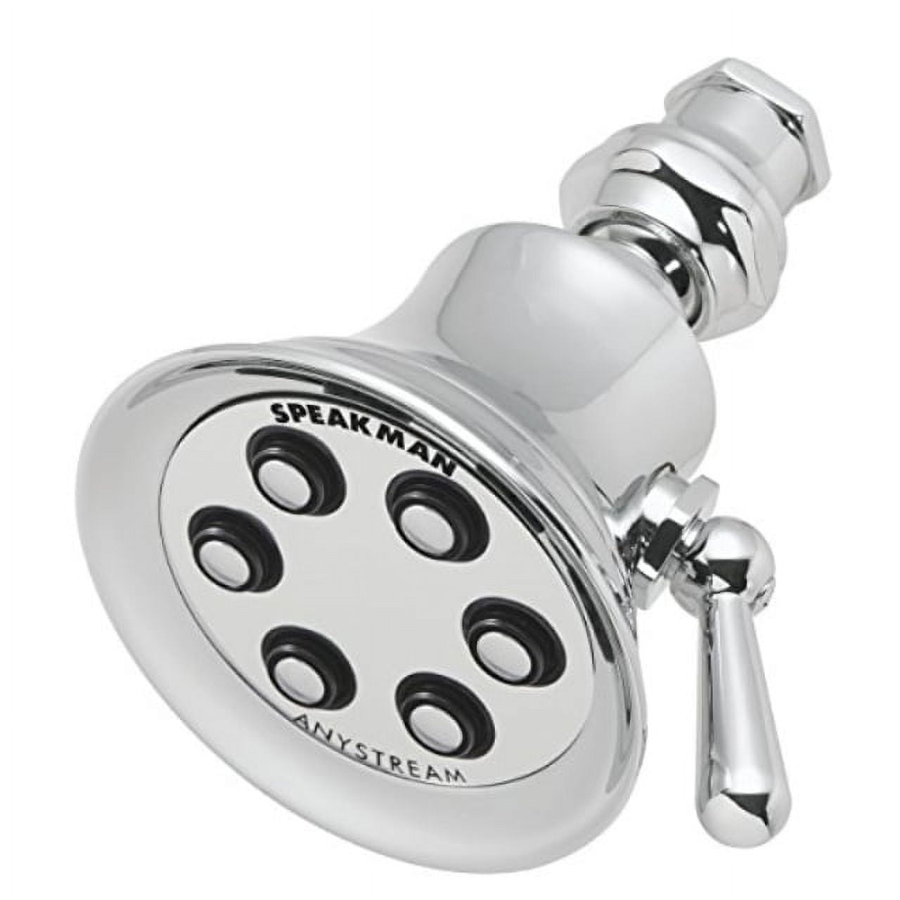 Retro Polished Chrome Multi-Function Wall Mounted Shower Head