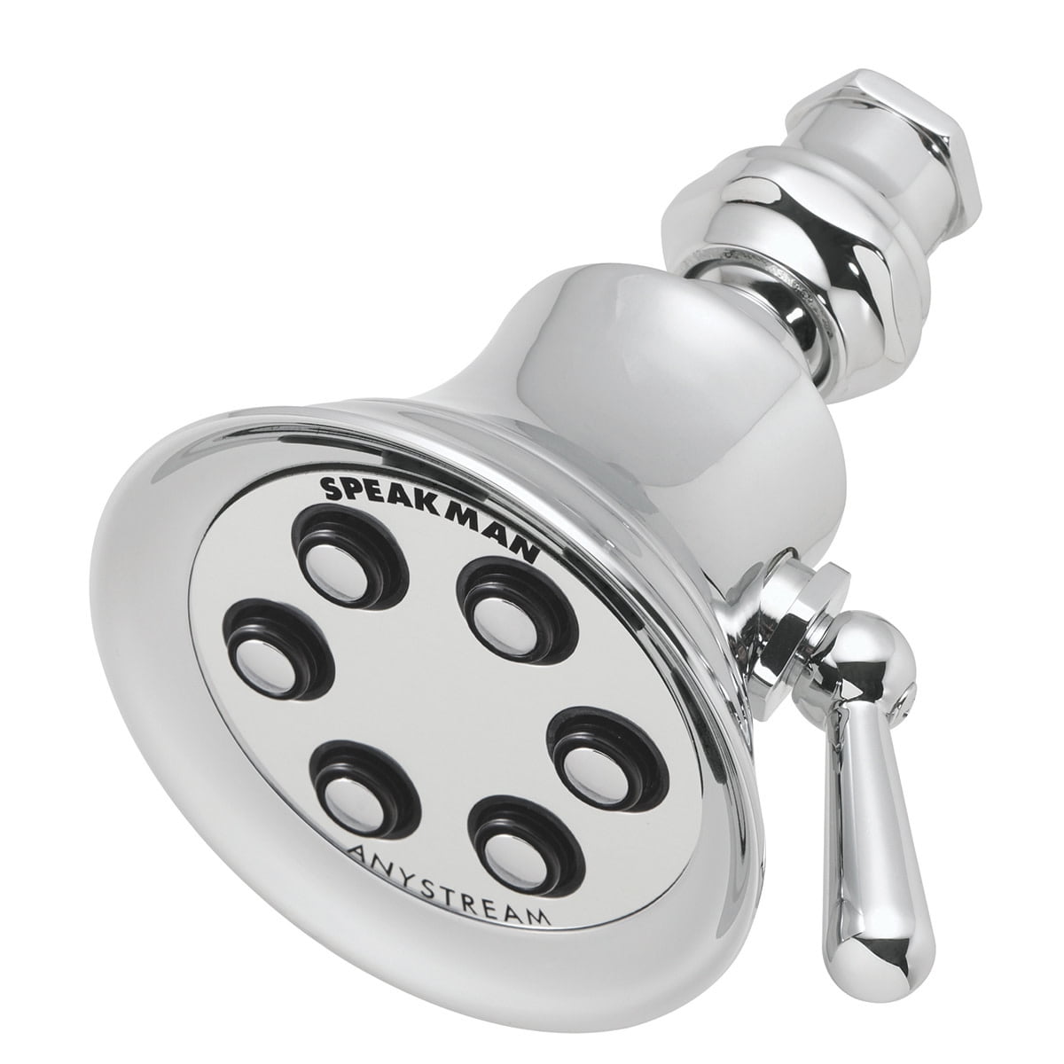 Retro Polished Chrome Multi-Function Wall Mounted Shower Head
