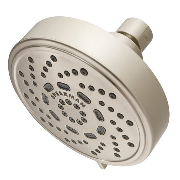 Speakman S-4200-BN-E2 Echo Adjustable 2.0 GPM Shower Head, Brushed Nickel, 84 Individual Nozzles, 3 Distinct Spray Patterns, Clean Modern Design CA2