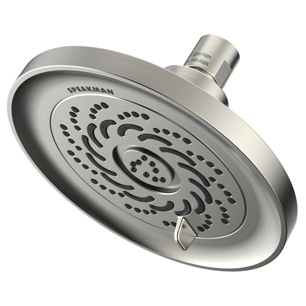 Pulse Rain Brushed Nickel Wall Mounted Shower Head