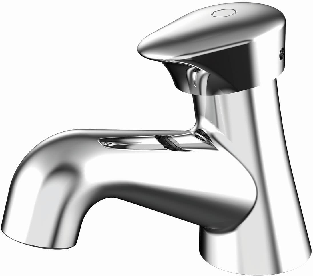 Polished Chrome Easy-Push ADA Compliant Single Handle Faucet