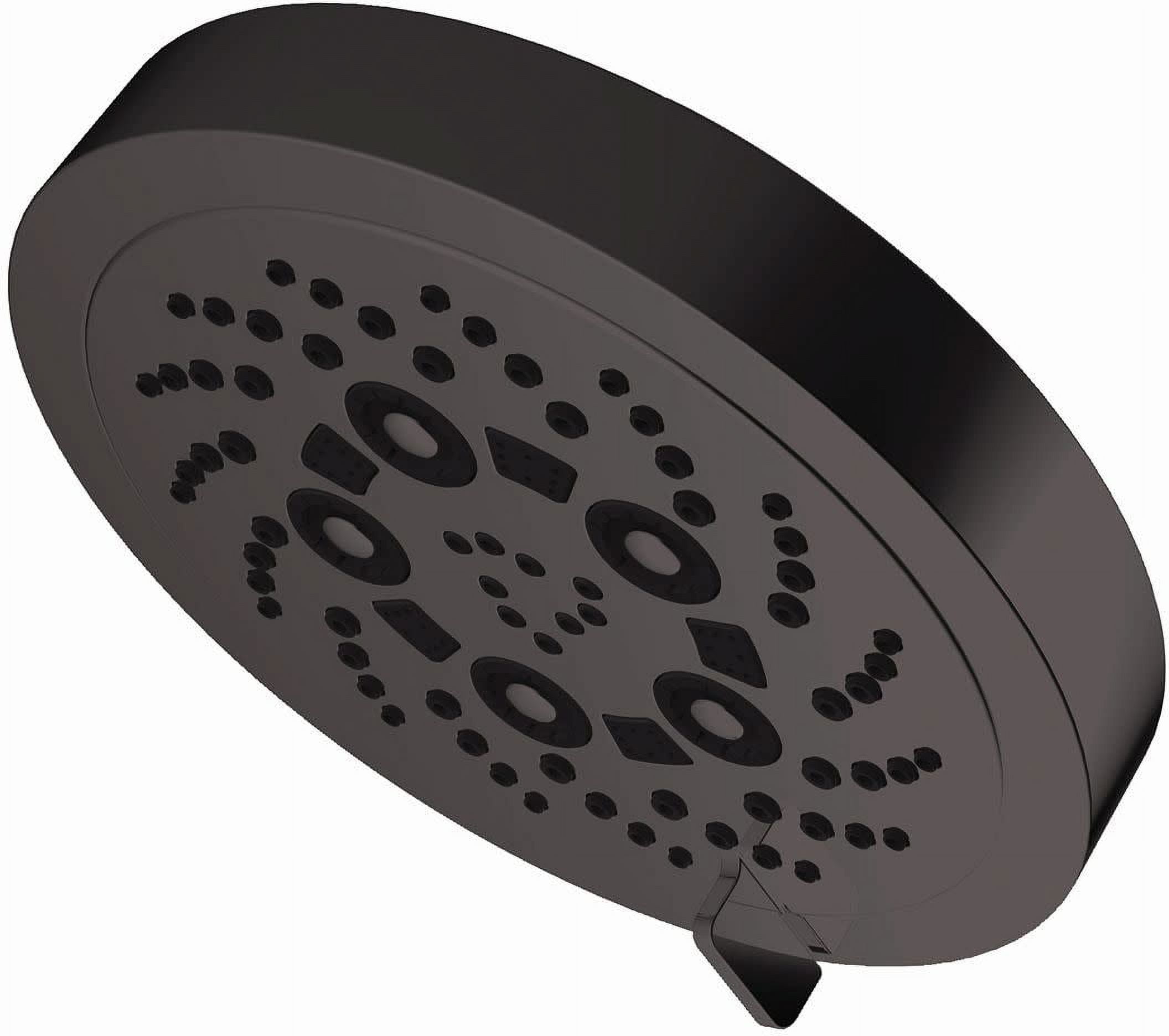 Pulse Matte Black Multifunction Round Wall Mounted Shower Head