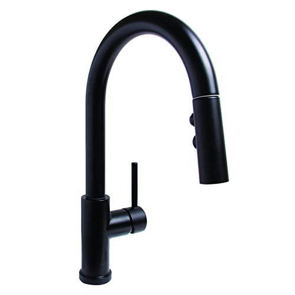 Matte Black Stainless Steel Pull-Out Spray Kitchen Faucet