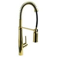 thumbnail image 1 of Speakman SB-1043-BRB Neo Spring Kitchen Faucet with Pull Down Sprayer, Aged Brass, 1 of 5