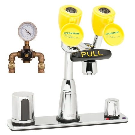 Speakman Sef-1814-Tw Eyesaver Sensor Activated Combination Eyewash Faucet - Chrome