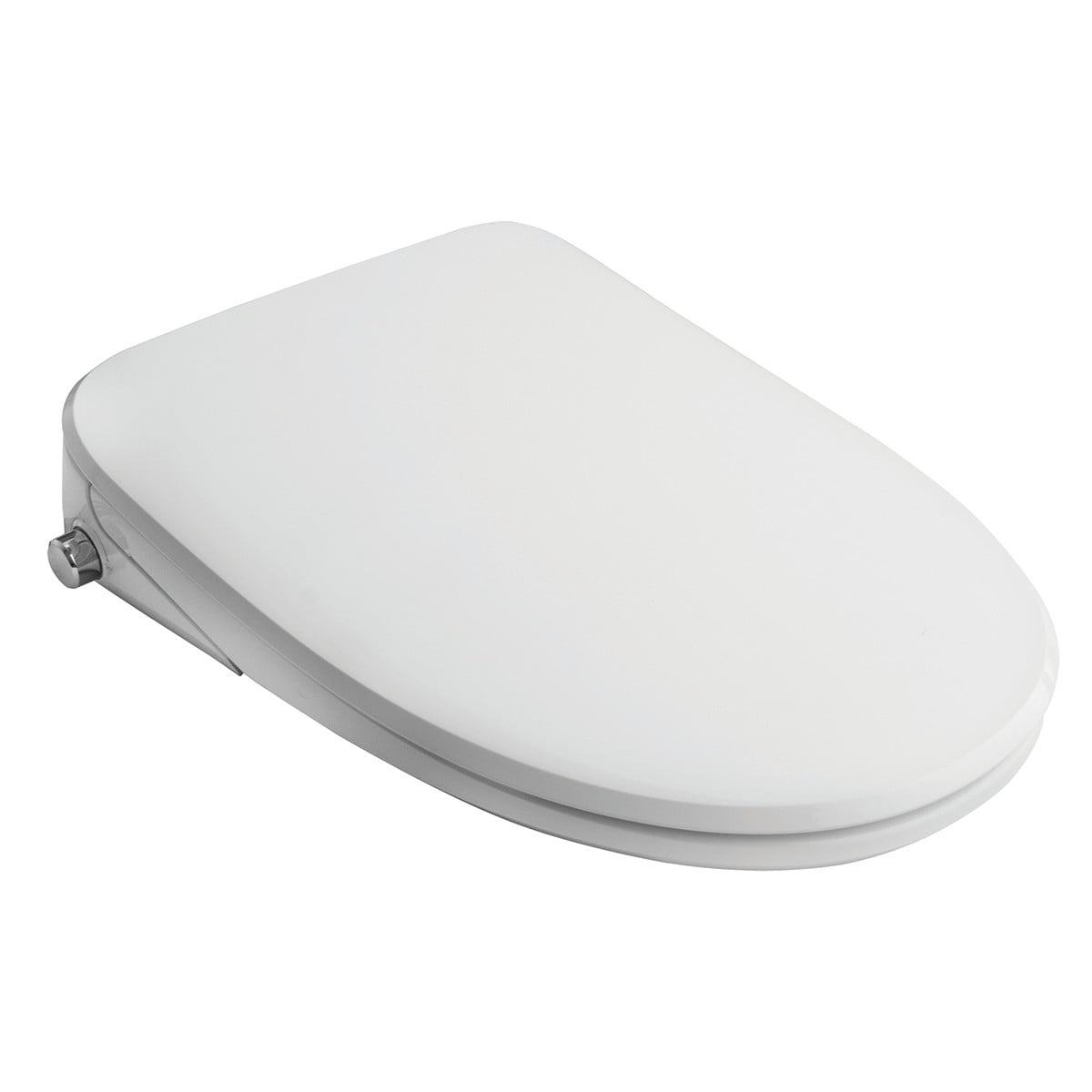 White Elongated Electric Heated Bidet Toilet Seat