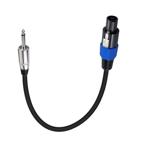 Speakon to 6.35mm 1/4 inch Cable Professional Heavy Duty Speakon to 6.35 Male to Male Cable