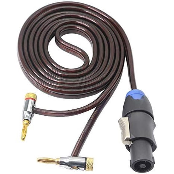 Speakon to Banana Speaker , Banana to Speakon Male Speaker Wire