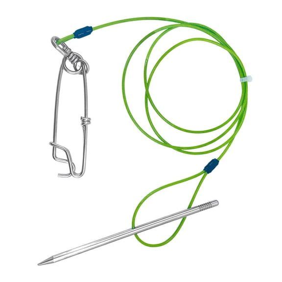 Spear Fishing Fish Stringer Replacement Fish Needle Hook Stringer with Stainless Steel Cable Fishing Equipment Enduring
