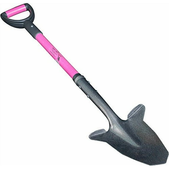 Spear Head Spade SHFD3 Pink Short Reinforced Pink Fiberglass Handle & Cushion D Grip, Pink