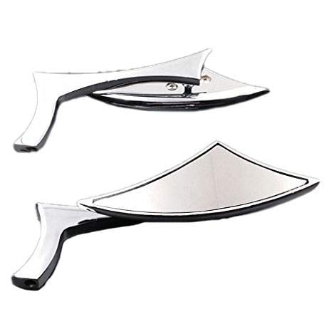 Spear Motorcycle Rearview Side Rear View Mirror for Harley Honda Rebel Shadow Kawasaki Hayabusa GSX Boulevard Intruder Suzuki Vulcan VN Yamaha Road V-Star V-Max Virago XV XVS Cruiser Chopper