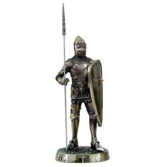 Spear Wielding Knight Statue by Medieval Collectibles
