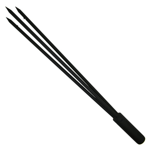 Spearfishing 12" Stainless Steel Pole Spear Tip 3 Prong Head Paralyzer (Black)