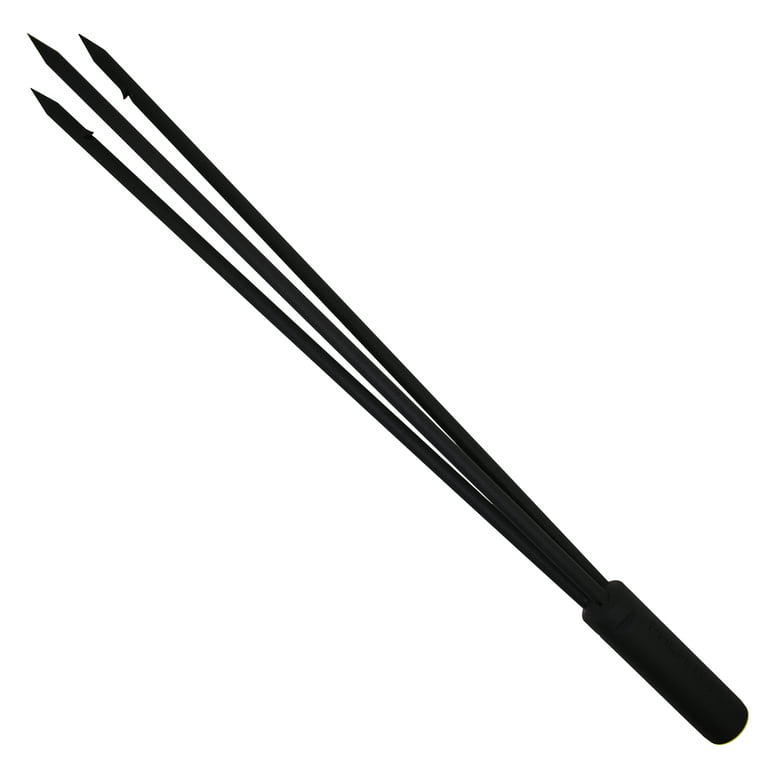 Spearfishing 12 Stainless Steel Pole Spear Tip 3 Prong Head Paralyzer  (Black) 