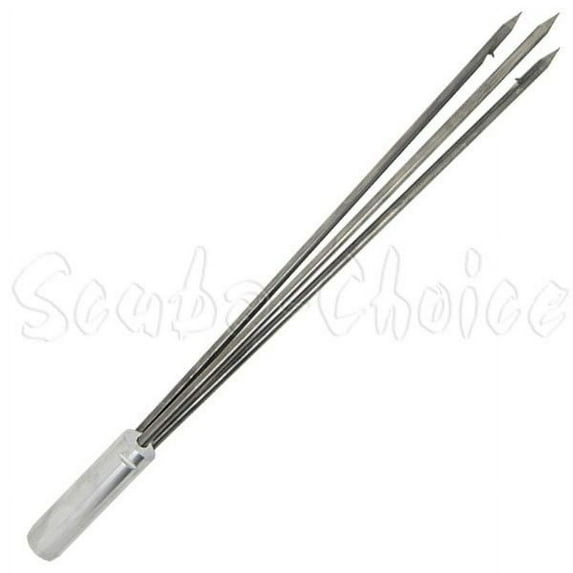 Spearfishing 12" Stainless Steel Pole Spear Tip 3 Prong Head Paralyzer